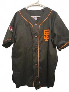 VINTAGE 1990S STARTER SAN FRANCISCO GIANTS MLB BUTTON DOWN BASEBALL SHIRT MEDIUM
